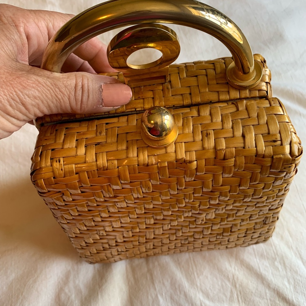 Vintage 1960s Extremely Rare Koret Straw Purse - Picture 7 of 15